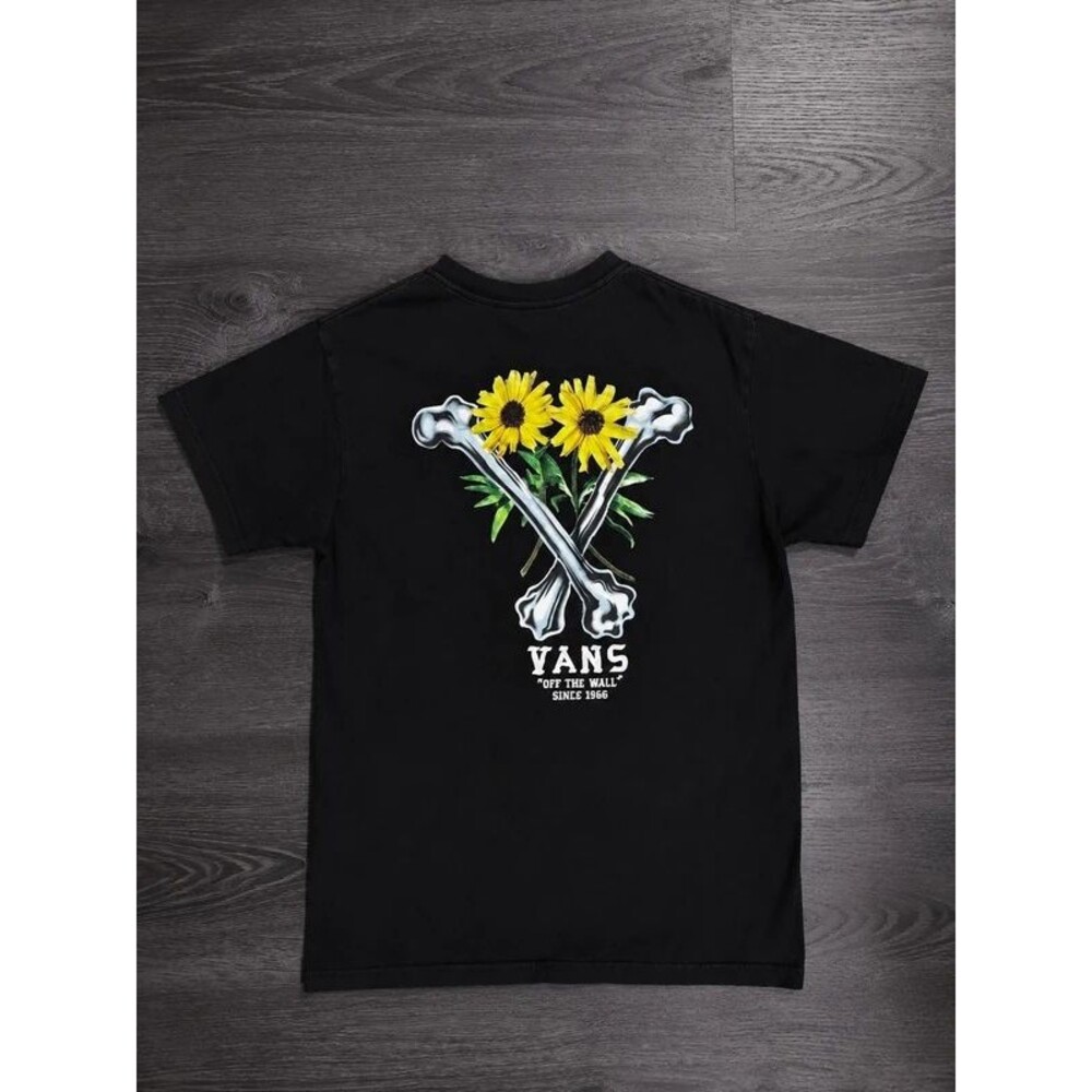Men’s Vans Black Cotton Graphic T-shirt Size Medium